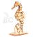 RoboTime dřevěné 3D puzzle Mořský koník