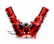 Ros-model Accessories Erpice Rotante Maschio Aquila Rapido 6000 1:32 Red