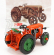 Ros-model Same D.a.25 Tractor 1952 1:32 Oranžová Zelená
