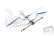 Rotorový komplet modrý - NANOCOPTER NEW VERSION