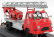 Schuco Hanomag Garant Fire Engine With Scala - Fw Drehleiter 1:43 Červená Stříbrná
