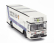 Schuco Mercedes benz O317 Truck Car Transporter Porsche Martini Racing 1968 1:64 Bílá Modrá