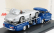 Schuco Mercedes benz Racing Car Transporter Truck Rennwagen 1955 With 300 Slr Spider 1:43 Modrá Stříbrná