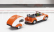 Schuco Volkswagen Beetle Cabriolet With Caravan Trailer 1960 1:87 Oranžová Bílá
