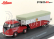Schuco Volkswagen T1b Continental Motors Porsche Car Transporter 1962 1:64 Červená Černá Stříbrná