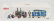 Schuco Volkswagen T1b Van Lanz Assistance + Bulldog Tractor 1956 1:32 Modrá Šedá