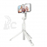 Selfie tyč pro mobilní telefony bílá (BW-BS4)