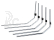 Set stabilizátorů (2.2,2.4,2.6,2.8,3.0mm/ dlouhé)