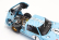 Shelby-collectibles Ford usa Gt40 Mkii 7.0l V8 Team Shelby American Inc. N 1 2nd (but Really Winner) 24h Le Mans 1966 K.miles - D.hulme 1:18 Světle Modrá