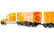 SIKU Super kamion DHL s vlekem 1:87