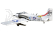 RC letadlo Skyraider Warbird 1,6m (Zatahovací podvozek) Bee