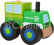 Small Foot Dřevěné skládací auto traktor