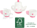 Small Foot Dřevěný čajový set srdce