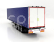 Solido Accessories Trailer For Truck - Rimorchio 1:24 Modrá Bílá
