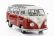 Solido Volkswagen T1 Samba Minibus 1962 1:18 Červená Bílá