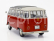 Solido Volkswagen T1 Samba Minibus 1962 1:18 Červená Bílá