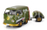 Solido Volkswagen T1 Van Kool Combi With Trailer 1950 1:18 Zelená