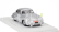 Spark-model Porsche 356 Coupe N 261 Rally Montecarlo 1955 Jean Vilreon - Leon Carlin 1:43 Silver