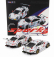 Spark-model Porsche Set 2x 911 991 Rsr Team Porsche Gt N 911 Winner Gtlm Class Petit Le Mans 2018 P.pilet - N.tandy - F.makowiecki + N 912 2nd Gtlm-class Petit Le Mans 2018 E.bamber - L.vanthoor - M.jaminet 1:64 Bílá