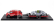 Spark-model Porsche Set 2x Vision Racing Service Van + 357 2023 - 75th Anniversary Porsche Sports Car 1948-2023 1:43 Red