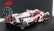 Spark-model Toyota Gr010 3.5l V6 Twin Turbo Hybrid Team Gazoo Racing N 8 2nd 24h Le Mans 2021 S.buemi - N.nakajima - B.hartley 1:87 Bílá Červená