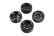 Spec T CS Wheel Offset 3 Black w/Tire 4ks pro 1/10 Silniční