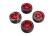 Spec T LS Wheel Offset 3 Red w/Tire 4ks pro 1/10 Silniční