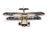RC letadlo Steen Skybolt 1,55m, černá/červená