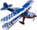RC letadlo Steen Skybolt 1,55m, stříbrná/modrá