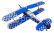 RC letadlo Steen Skybolt 1,55m, stříbrná/modrá
