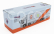 Tarmac Mitsubishi Fuso Truck Car Transporter Gulf Racing Livery 4-assi 2023 - Cars Not Included 1:64 Světle Modrá Oranžová