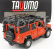 Tayumo Land rover Defender 110 Station Wagon 1999 1:32 Oranžová Černá