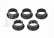 Těsnící kroužky pro motory .12 & .15 černé (5 ks.)