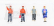 Tiny toys Figures Set 4x Figures 1:64 Různé