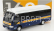 Tiny toys Toyota Coaster B59 Autobus 2010 1:76 Modrá Žlutá Bílá