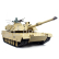 TORRO tank 1/16 RC M1A Abrams písečná kamufláž - BB Airsoft+IR (kovové pásy)
