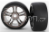 Traxxas kolo, disk Split-Spoke černý chrom, pneu slick S1 (2) (přední)