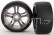 Traxxas kolo, disk Split-Spoke černý chrom, pneu slick S1 (2) (zadní)