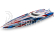 RC loď Traxxas Spartan SR, oranžová