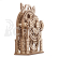 Ugears 3D dřevěné mechanické puzzle Dekorační budík