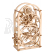 Ugears 3D dřevěné mechanické puzzle Hodinový strojek
