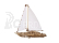 Ugears 3D Dřevěné mechanické puzzle Jachta The Ocean Beauty