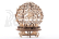 Ugears 3D dřevěné mechanické puzzle Květina