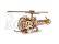 Ugears 3D Dřevěné mechanické puzzle MINI Helicopter