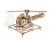 Ugears 3D Dřevěné mechanické puzzle MINI Helicopter