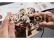 Ugears 3D dřevěné mechanické puzzle Motor V8