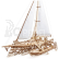 Ugears 3D dřevěné mechanické puzzle Plachetnice Merihobus (trimarán)