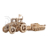 Ugears 3D dřevěné mechanické puzzle Traktor vítězí