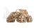 Ugears 3D dřevěné mechanické puzzle Triceratops