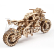 Ugears 3D dřevěné mechanické puzzle UGR-10 Motorka (scrambler) s vozíkem